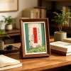 "Life's Minor Fullness is Better than Perfection" is an 8-inch flowing sand picture frame with an atmospheric desktop decoration and artistic cultural and creative gift Specification image